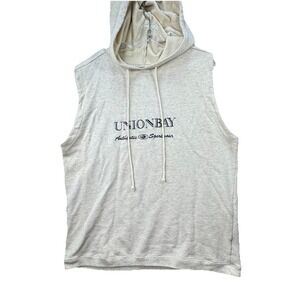VTG Y2K Union Bay Sportswear Men's Pullover Hooded Muscle Shirt Size M‎ Grunge